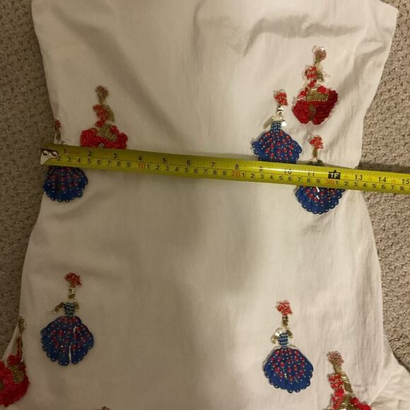 Tanya Taylor Lula Beaded Sequin Embroidered Dress Size 4 Multi Colored - Picture 12 of 15